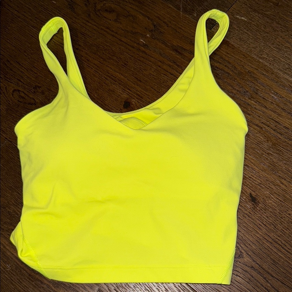 lululemon size 2 Vibrant Yellow Align Crop  Tank